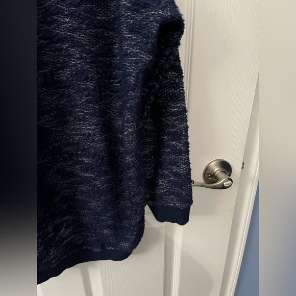 Navy blue size XL long sleeve hi lo hem tunic top - Picture 5 of 6